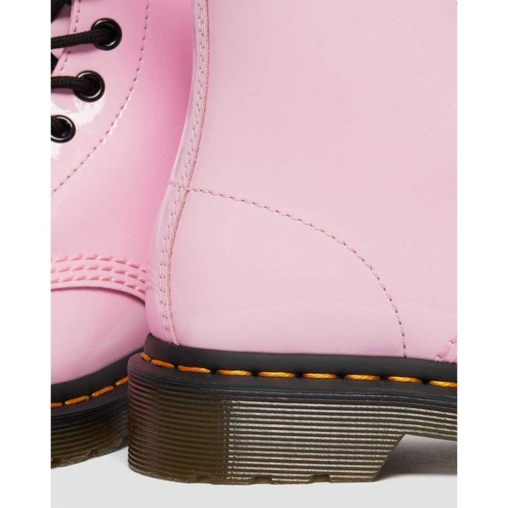 NEW Dr. Martens 1460 Pale Pink Patent Leather Lace Up Boots - Picture 4 of 13